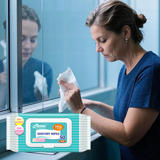 Mioszzi sanitary wet wipes containing benzalkonium chloride are favored for their broad-spectrum bactericidal properties
