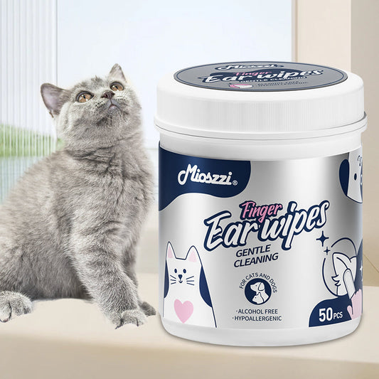 Mioszzi pet finger wet wipes add aloe leaf extract to fully protect the pet's skin.