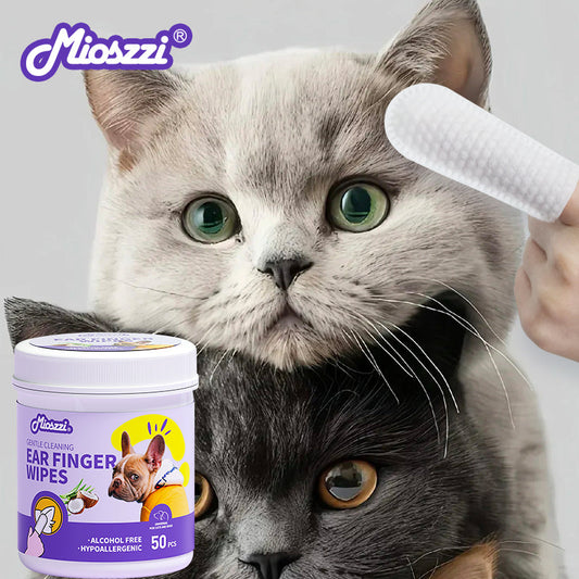 Mioszzi Pet Finger Cleaning Wet Wipes is a cleaning product designed specifically for pets.