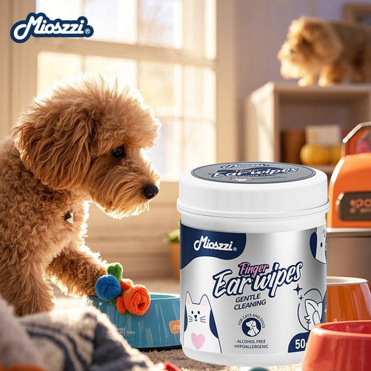 Mioszzi Pet Finger Wet Wipes are convenient for cleaning around the pet's eyes