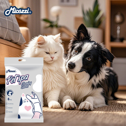 Mioszzi pet wet wipes are designed in the shape of a glove, combining cleaning efficiency, user experience, functionality, and safety.