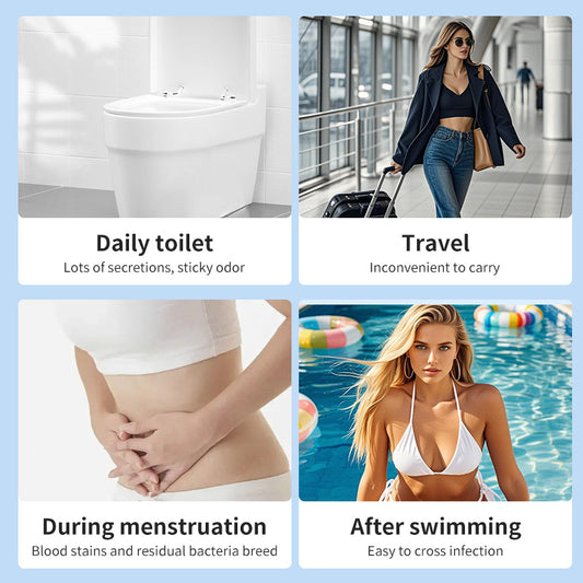 1. No irritating chemicals, friendly to private parts, will not destroy the normal pH value of the skin.
2. Can quickly wipe off sweat and secretions, effectively relieve itching and deodorize.
3. Selected non-woven fabric material, soft, skin-friendly and elastic, not easy to break when wiping.
4. Widely applicable, suitable for cleaning after gym exercise, swimming, and toileting.
5. Resealable 40-piece bag, small and portable, convenient for travel and camping.