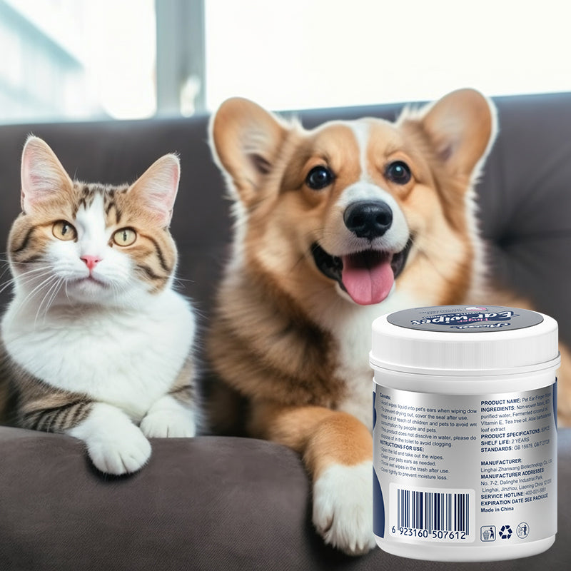 1. Infused with aloe vera and vitamin E, it effectively moisturizes skin and hair when cleansing.
2. Pet-friendly wipes, no dye, no bleach.
3. Safely removes sweat, body oil, and dirt while deodorizing surfaces and fighting bacteria.
4. Ultra-powerful, deep cleans, and itch-free.
5. Intensely cleanse eyes, ears, mouth, and facial stains.