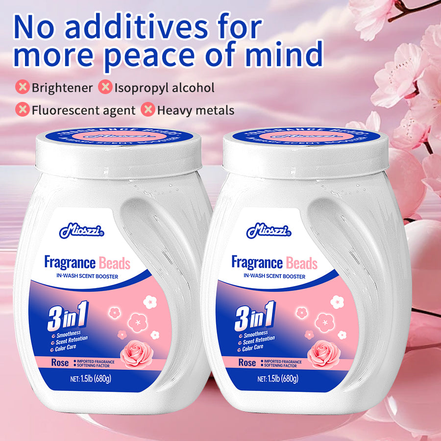 1. Smooth, fragrance retention, and color protection in one.
2. Use laundry fragrance beads to effectively prevent fabric damage.
3. It can effectively remove sweat stains that are difficult to remove.
4. Use deodorant beads to enhance freshness and maintain a good mood all day long.
5. Safe for all loads including towels, active wear and children's sleepwear.