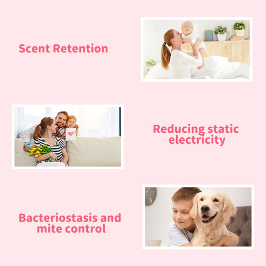 1. Laundry fragrance beads using deodorant technology effectively decompose odor molecules.
2. Microcapsule blasting technology allows clothes to retain fragrance for a long time.
3. Deodorant beads used for clothes can effectively remove sweat stains that are difficult to remove.
4. Effectively soften fabrics, anti-static to prevent clothing from clumping.
5. Value pack combination suitable for home use, large quantity and affordable price.