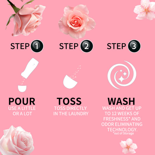 1、1.5lb large barrel for family use, large quantity and affordable.
2、Smoothness、scent retention and color care three effects in one.
3、Effectively prevent the clothing from clumping, remove static electricity and help the clothing to restore its natural elasticity and softness to the skin.
4、 Fragrant floral fragrance, cherry blossom and rose fragrance linger, makes clothes Long-lasting fragrance.
5、Safe on all washing machines and safe on all fabrics.