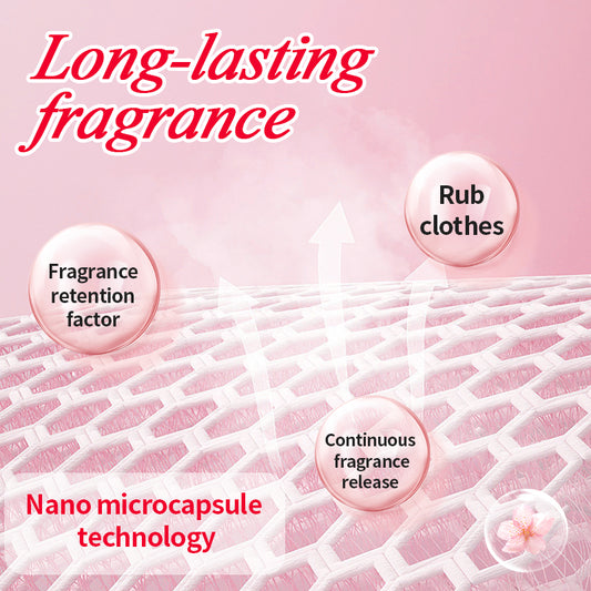 1. Laundry fragrance beads use deodorization technology to effectively decompose odor molecules.
2. Microcapsule blasting technology allows clothes to retain fragrance for a long time.
3. Clothing deodorizing beads can effectively remove sweat stains and body odor that are difficult to remove.
4. Effectively soften fabrics, prevent static electricity, and prevent clothing from clumping.
5. Super value combination pack, suitable for home use, safe and easy-to-melt formula.