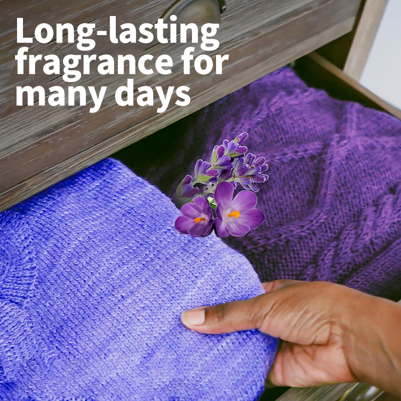 1、1.5lb large barrel for family use, large quantity and affordable.
2、Smoothness、scent retention and color care three effects in one.
3、Effectively prevent the clothing from clumping, remove static electricity and help the clothing to restore its natural elasticity and softness to the skin.
4、The fragrance of lavender and violet, makes clothes Long-lasting fragrance.
5、Safe on all washing machines and safe on all fabrics.