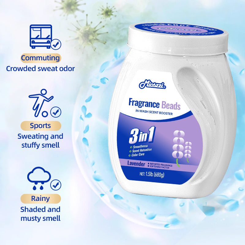 1. Powerful, effectively softens fabrics and reduces static electricity.
2. Hypoallergenic formula, safe for sensitive skin.
3. Laundry freshener that stays away from sweat and odor troubles.
4. Colloidal microcapsule technology, rub clothes and rub to produce fragrance.
5. Large packaging is suitable for home use, affordable, and relieves olfactory fatigue.