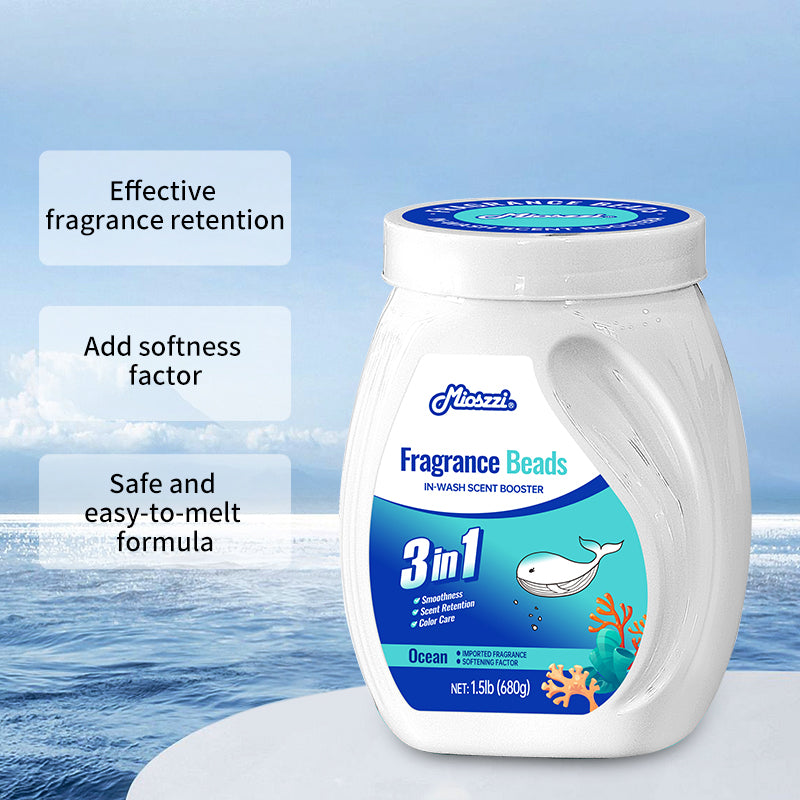 1. Laundry fragrance beads use deodorizing technology to effectively decompose odor molecules.
2. Microcapsule sandblasting technology allows clothes to retain fragrance for a long time.
3. Clothing deodorizing beads can effectively remove sweat stains that are difficult to remove.
4. Effectively soften fabrics, prevent static electricity, and prevent clothes from clumping.
5. Super value combination pack, suitable for home use, safe and easy-to-melt formula.