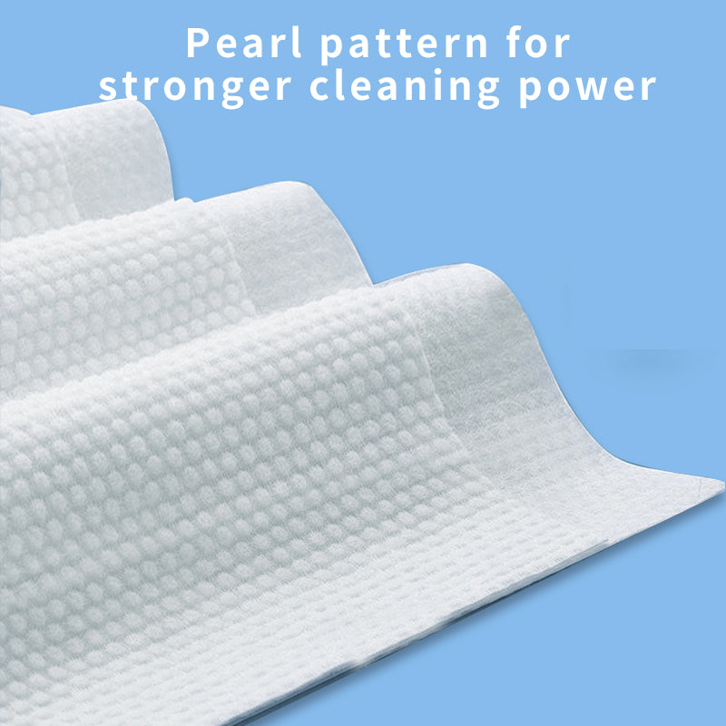 1. Add surfactants to deeply disintegrate oil stains, and the cleaning power is several times higher than that of ordinary rags.
2. Suitable for pots, tableware, stoves, walls, range hoods, sinks and kitchen appliances, easily cope with various oil stains.
3. Soft, thick and skin-friendly material, not easy to tear or shed, the surface is smooth and traceless after wiping.
4. Pearl pattern non-woven fabric, flexible and oil-absorbent and not easy to break, can be repeatedly wiped in multiple areas.