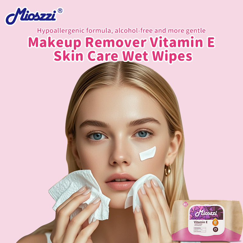 1、Multi-purpose wipes to remove dirt, oil and makeup that clog pores.
2、Daily skin care and travel essentials.
3、Hypoallergenic formula, no added alcohol, mild and non-irritating, safe for sensitive skin.
4、Strong makeup removal ability, one wipe can remove all facial makeup.
5、Add sodium hyaluronate and vitamin E to moisturize the skin while removing makeup.