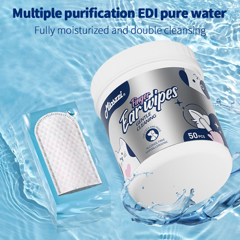 1. Universal wipes that can be used to clean skin and hair.
2. Pure water wipes, mild formula, hypoallergenic, safe for sensitive skin.
3. Antibacterial and deodorant wipes to effectively reduce dog dander and remove dirt and bacteria.
4. Bucket wipes don't leak easily, keeping pets fresh during travel.
5. Widened and enlarged finger wipes make it easier to clean.
