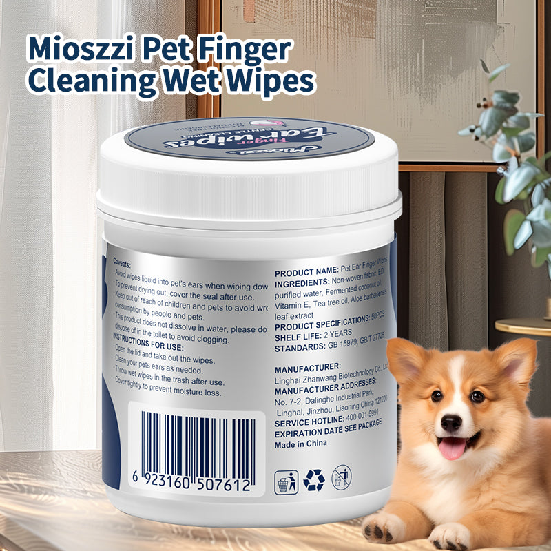 1. Universal wipes that can be used to clean skin and hair.
2. Pure water wipes, mild formula, hypoallergenic, safe for sensitive skin.
3. Antibacterial and deodorant wipes to effectively reduce dog dander and remove dirt and bacteria.
4. Bucket wipes don't leak easily, keeping pets fresh during travel.
5. Widened and enlarged finger wipes make it easier to clean.