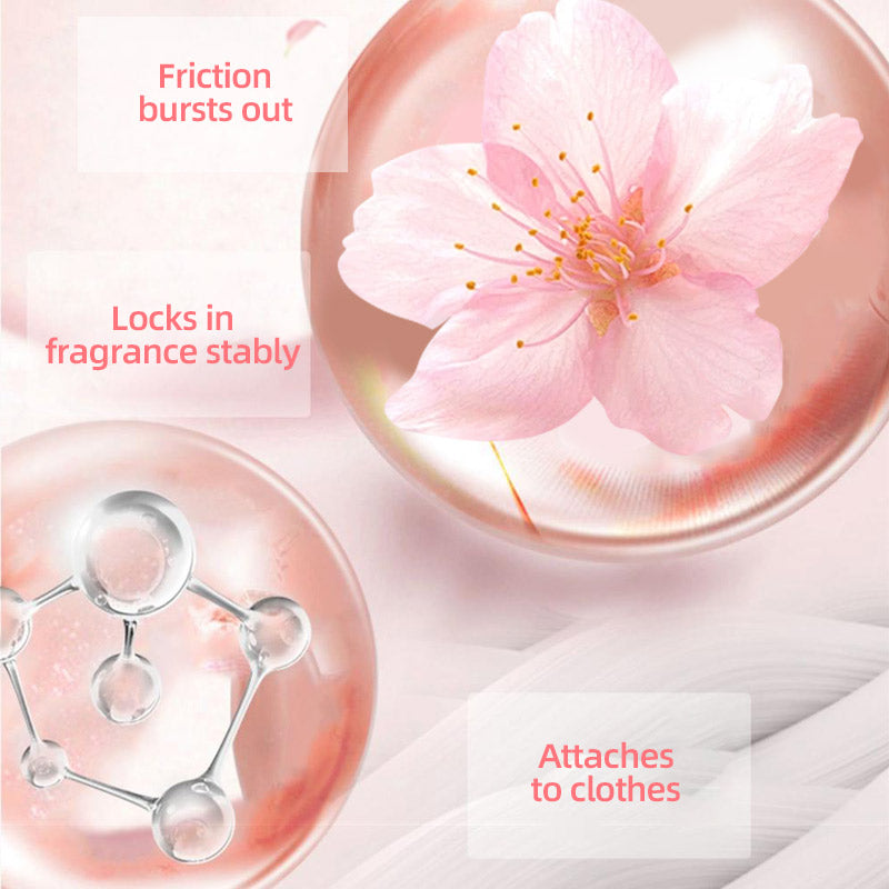 1. Smooth clothing, long-lasting fragrance, and color protection in one.
2. Clothing deodorizing beads can effectively remove sweat stains that are difficult to remove.
3. Feel the fragrant floral scent, as if wandering in the season of blooming flowers, gentle and calm.
4. Microcapsule blasting technology makes the fragrance of clothing last.
5. Effectively prevent clothing from clumping and wrinkling, and remove static electricity.