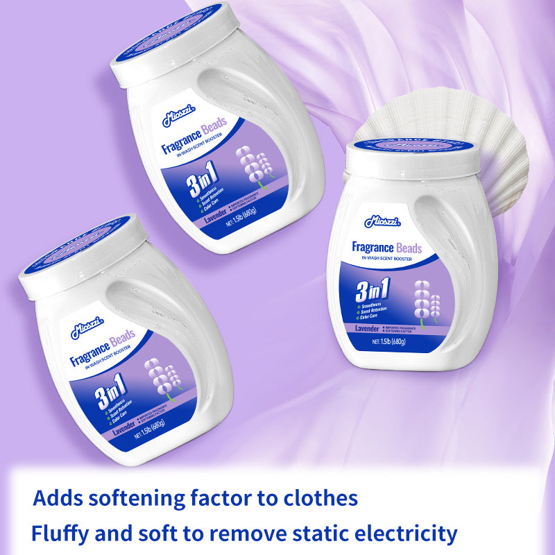 1. Soften, retain scent and protect color in one.
2. Use laundry scent beads to effectively prevent fabric damage.
3. Effectively remove sweat and oil smoke odors that are difficult to remove.
4. Suitable for all clothing, including towels, sportswear and pajamas.
5. Use deodorant beads to refresh body odor, restore natural fragrance, and keep a good mood all day long.