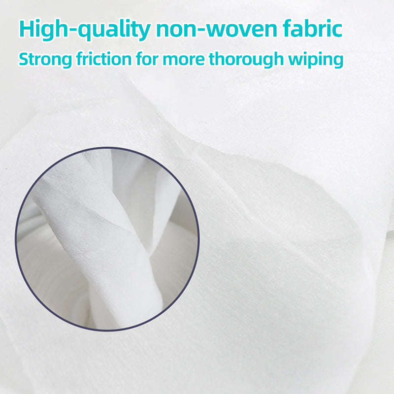 1. Preservative-free, fresh scent, safe and reliable.
2. Plant-based non-woven fabric, soft and thick, not easy to tear.
3. Professional antiviral and antibacterial wipes, prevent cross-contamination.
4. Suitable for home, office, and outdoor use.
5. Flip-top packaging design, easy to use with one hand.
6. Benzalkonium chloride sanitary wipes, are less irritating and naturally kill bacteria.