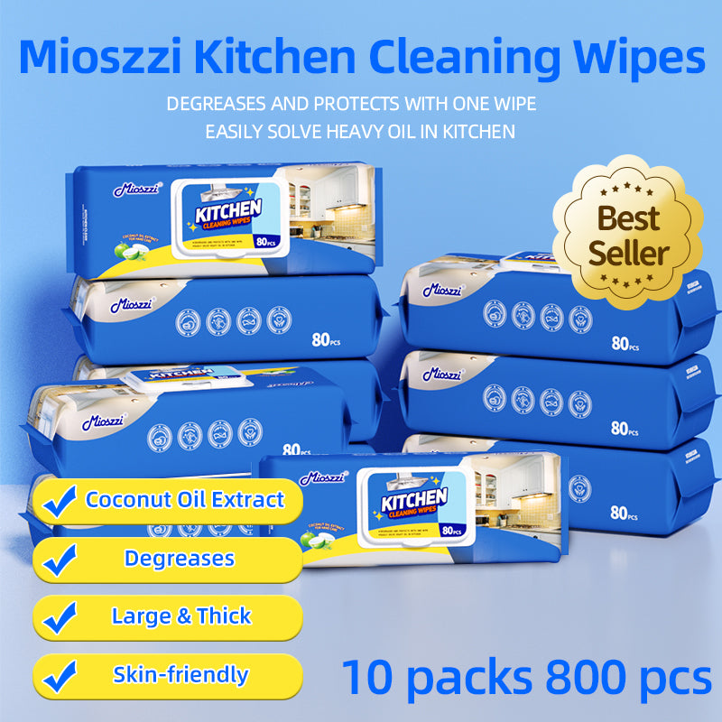 1、80 wet wipes per pack, super large package, cheap and affordable.
2、Add coconut oil extract, remove dirt without hurting hands.
3、Fresh scent, effectively removes bacteria and odors.
4、Multi-purpose wet wipes, one piece solves the cleaning problems of stoves, tableware and cooker hoods.
5、Super degreasing active factor, better than traditional rags and degreasers.