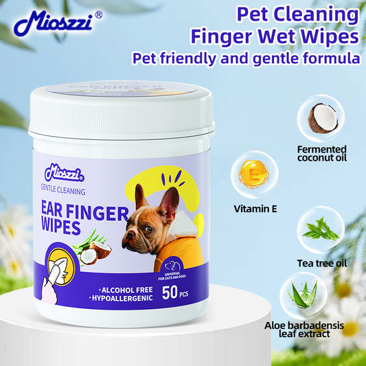 1. Soothing cleansing formula that cleans anal and anal gland hygiene, leaving pets refreshed and comfortable.
2. Antibacterial deodorant pet wipes that effectively kill bacteria.
3. Cleaning and deodorizing wipes, gently remove dirt, debris and odors.
4. Universal pet wipes, suitable for cats, dogs, rabbits and hamsters.
5. Finger wipes can clean 360 degrees in all directions without missing anything.