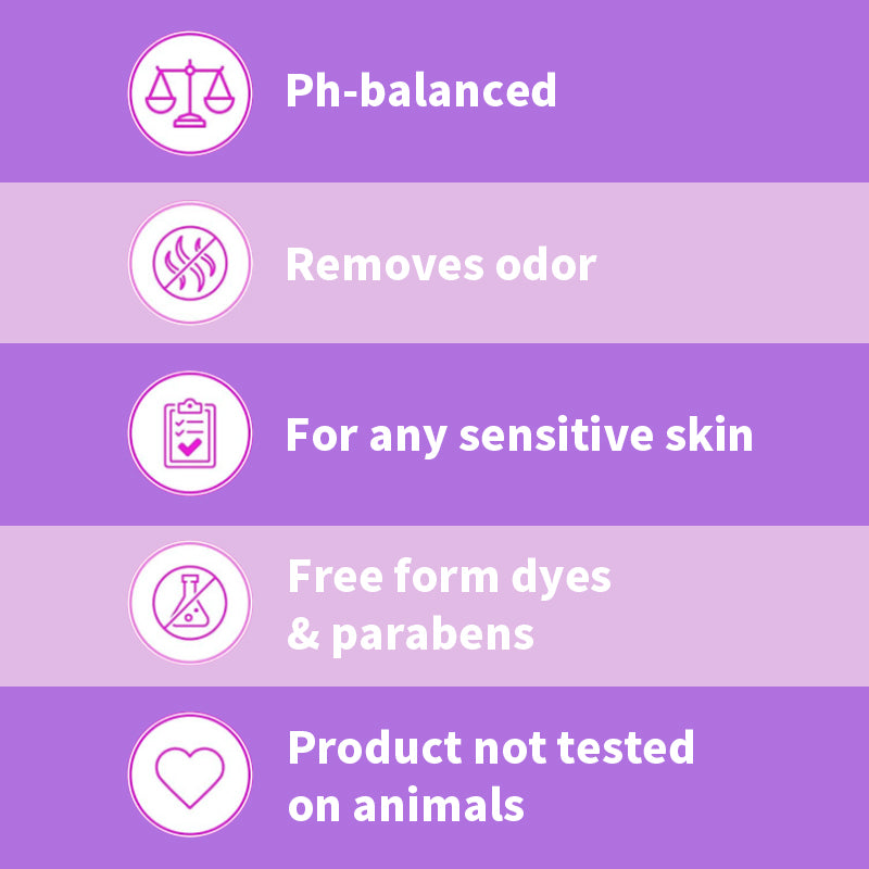 1、Small package design for easy carrying.
2、Safe ingredients, no chemical additives, effectively reduces irritation.
3、Multi-purpose, very suitable for daily life, travel and after long-term exercise.
4、Suitable for any sensitive skin, protect the health of private parts.
5、Powerful, can replace toilet paper.
