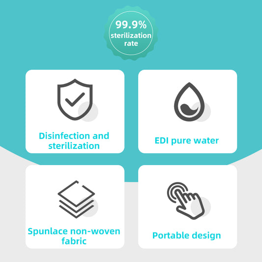 1. No preservatives, fresh fragrance, safe and reliable.
2. Plant-based non-woven fabric, soft and thick, not easy to tear.
3. Professional antiviral and antibacterial wipes, prevent cross contamination.
4. Suitable for home, office and outdoor use.
5. The flip-top packaging design makes it easy to use with one hand.
6.Naturally antibacterial, kills bacteria naturally.