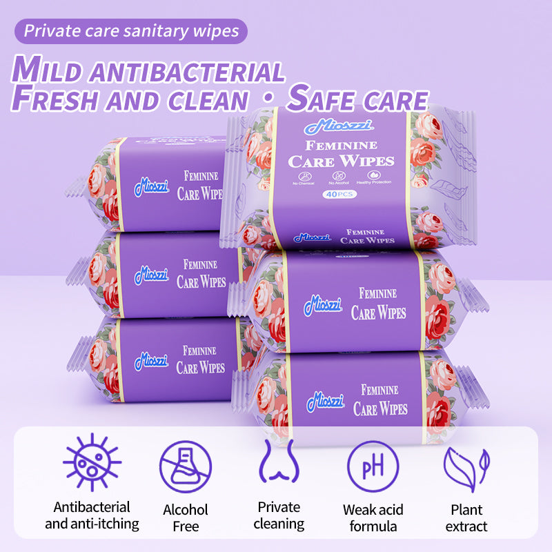 1、Powerful and large size, can replace the toilet paper.
2、Ingredient safety, no propylene glycol, no paraben, effectively reduces irritation.
3、The feminine care wet wipe can removes odor, pH balanced and protect the health of the intimate area.
4、Multifunctional, these feminine care wipes are great for home bathroom use or public restrooms.
5、Gentle and safe, no alcohol, no chemical, no additives, no fluorescents, no fragrance, powerful health protection.