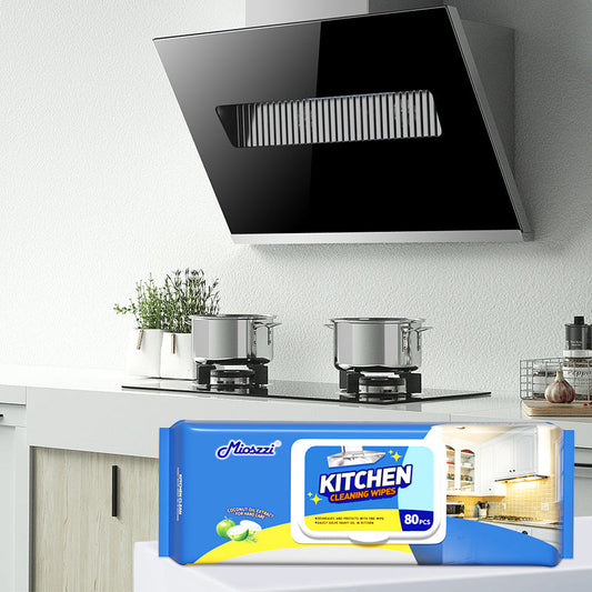 You can easily use Mioszzi Kitchen Cleaning Wipes to clean grease stains on your tabletop and make your kitchen environment tidier and more hygienic.