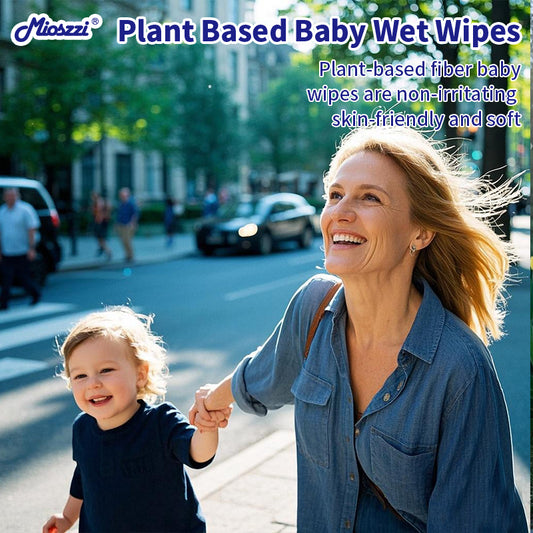 Mioszzi baby wipes do not add alcohol ingredients to reduce harmful irritation to baby's skin.