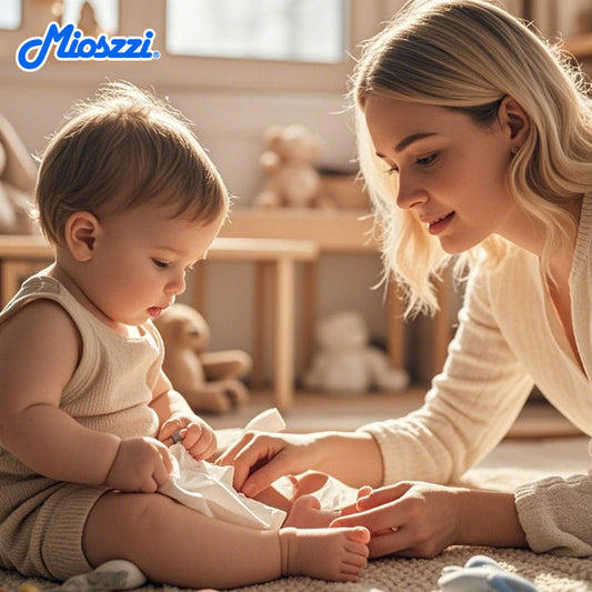 Mioszzi Pure Water Baby Wet Wipes are gentle and non-irritating and can be used in a wide range of scenarios. 