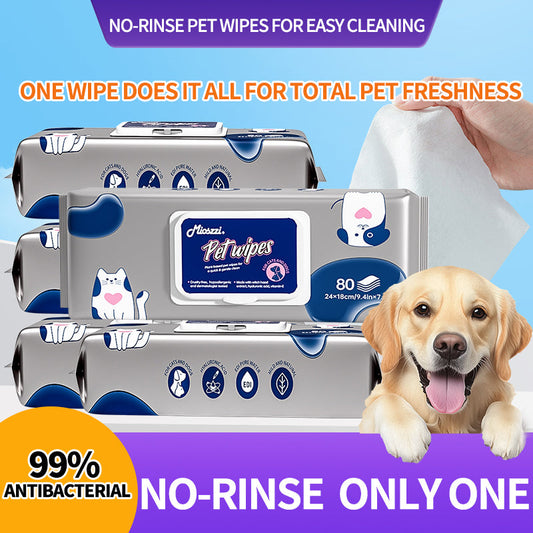 Alcohol-free and non-irritating, Mioszzi pet wipes give sensitive pets a gentler cleaning experience