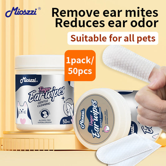 Why should pets choose ear wipes instead of cotton swabs or regular paper towels for ear care?