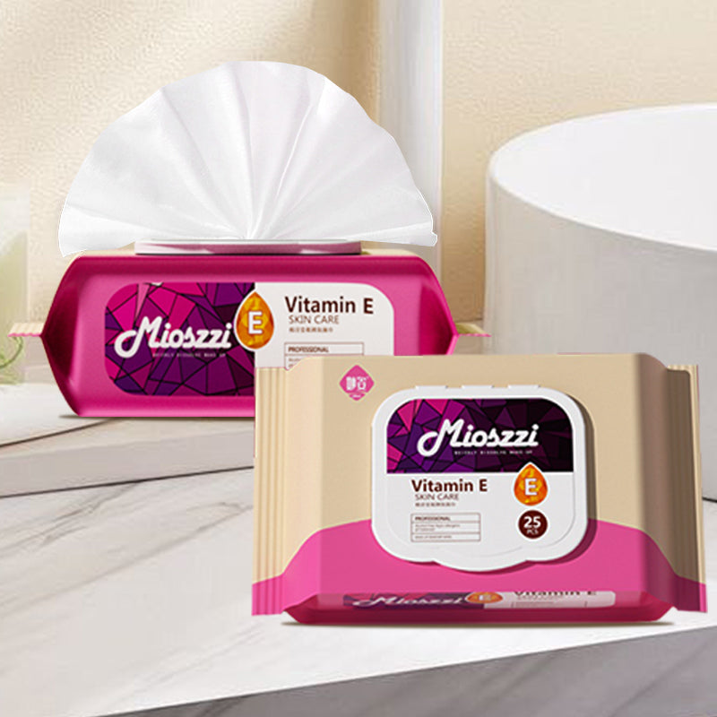 Mioszzi Makeup Remover Wet&nbsp;Wipes contain vitamin E and are alcohol-free and gentle enough for a wide range of skin types
