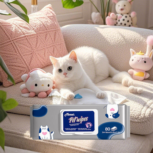 Mioszzi's pet wet wipes are suitable for both short-haired cats and long-haired dogs,