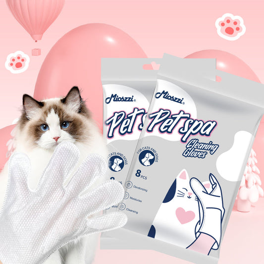 Mioszzi pet wet wipes are designed in the shape of a glove, demonstrating practicality and innovative thinking to bring convenience to pet owners. 