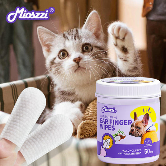 The soft texture of Mioszzi Pet Finger Wipes ensures that no harm will be caused to the pet during use, making the cleaning work more secure. 
