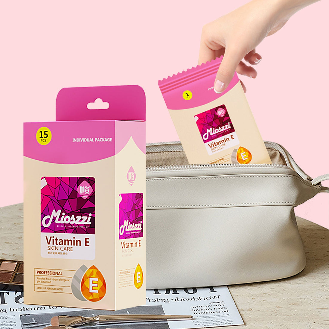 Mioszzi Makeup Remover Wet&nbsp;Wipes usually leave the skin non-tight and greasy after use, balancing cleansing and skincare needs. 