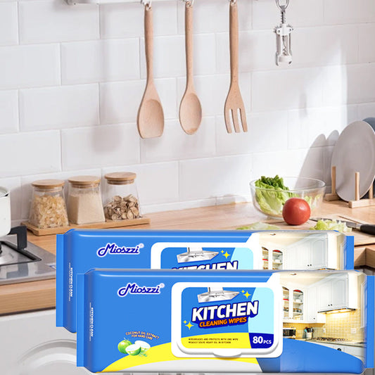 Mioszzi kitchen wet&nbsp;wipes are known for their efficiency and convenience, removing grease and food residue quickly, simplifying cleaning steps, and improving work efficiency.