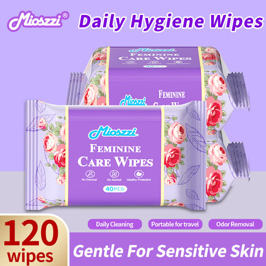 Is Mioszzi feminine wipes suitable for sensitive skin? How does it ensure it won't irritate the skin?
