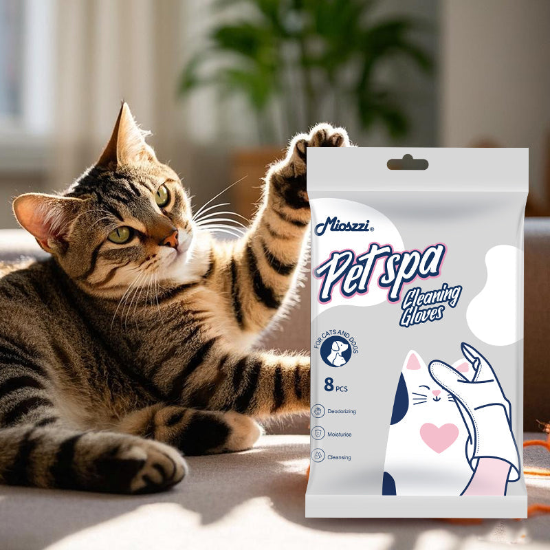 Mioszzi Pet Glove Wet&nbsp;Wipes have a high degree of fit, closely fitting the pet's body like a second skin