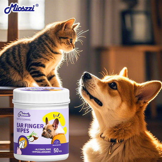 Mioszzi Pet Finger Wet&nbsp;Wipes are extremely convenient for wiping the cracks in your pet's feet, thanks to their careful design. 