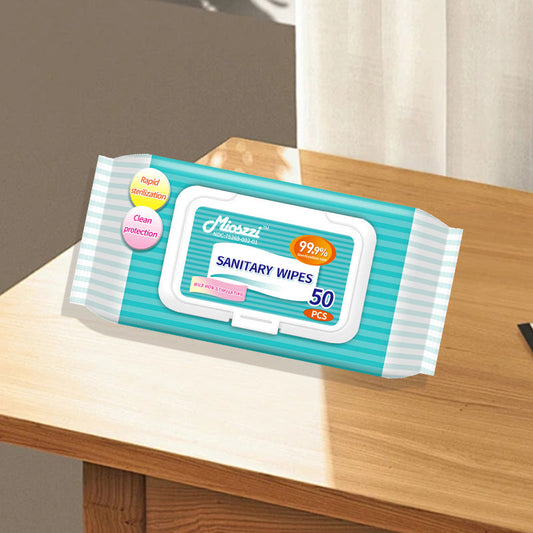 The alcohol-free Mioszzi Benzalkonium Chloride Sanitary Wet&nbsp;Wipes provide strong hygiene in daily use, whether for cleaning hands, skin, or the surface of everyday objects.