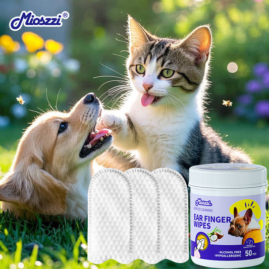 Mioszzi pet finger wipes are mostly EDI pure water, specific cleaning ingredients, and possible moisturizing or antibacterial additives. 