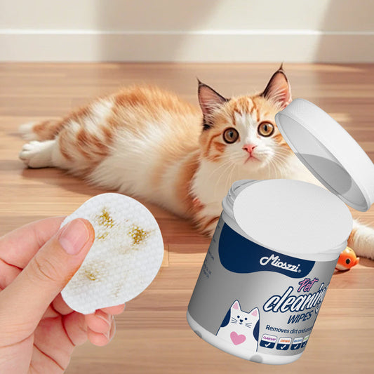 Mioszzi round pet wet wipes are easy to use and bring a relaxing experience to pet owners.