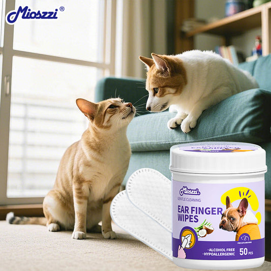 Mioszzi Pet Finger Wet&nbsp;Wipes are infused with Aloe Vera extract to bring multiple benefits to pet care.