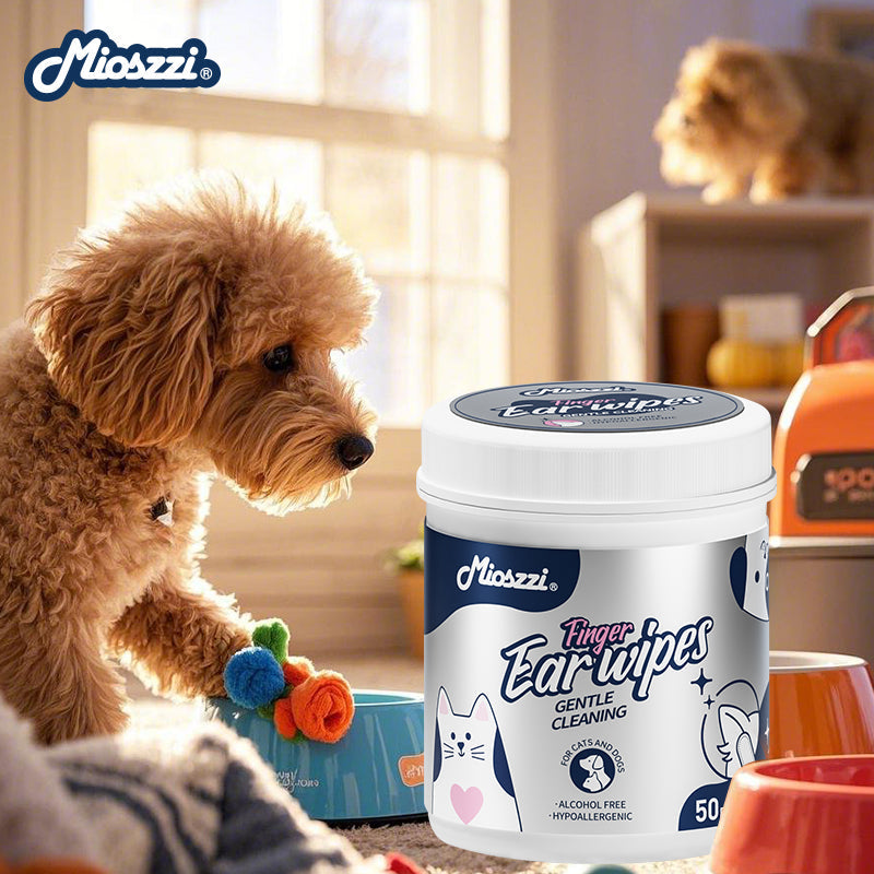 Mioszzi Pet Finger Wet&nbsp;Wipes are convenient for cleaning around the pet's eyes