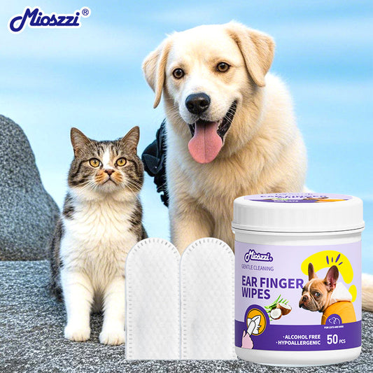 Mioszzi Pet Finger Wet Wipes are designed to simplify the process of cleaning pet earwax and remove dirt efficiently and easily. 