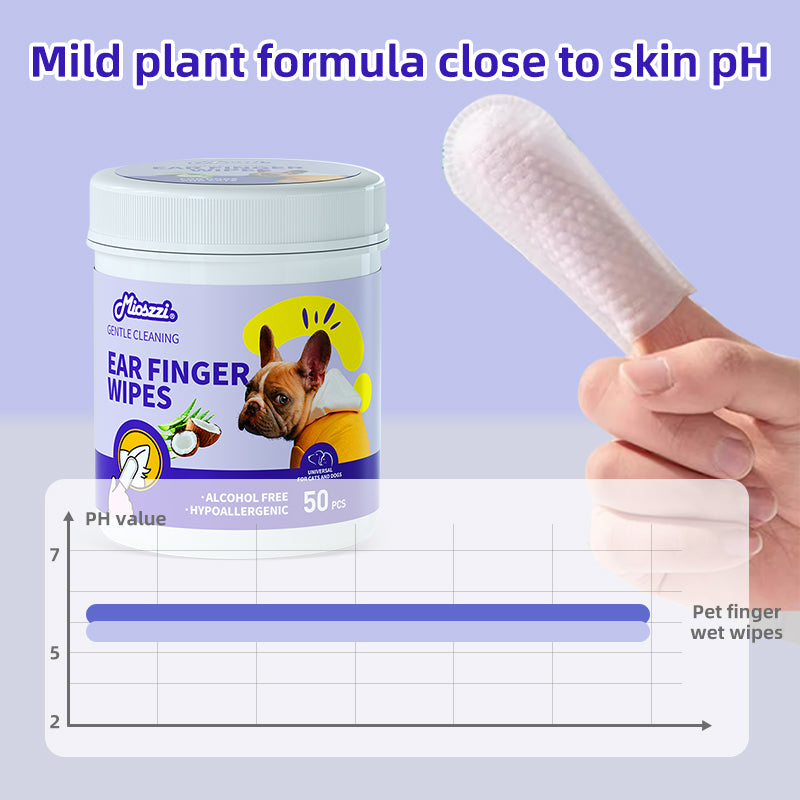20 Barrels All Natural Mioszzi Pet Cleaning Body & Dental Finger Wet Wipes Removes Tough Odors Infused with Fermented Coconut Oil High Quality Body Health and Pet Hygiene Multi-Purpose Pet Wipes