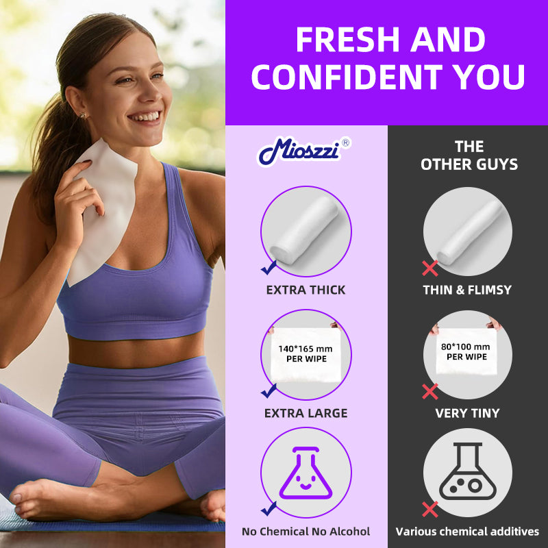 24 Packs Best Feminine Intimate Care Hygiene Wet Wipes for Odor Fragrance Free Butt & Armpit Cleaning Antibacterial Travel & on the Go Friendly Cleaning Incontinence Poop Extra Large Feminine Purifying & Deodorizing Sanitation Body Wipes