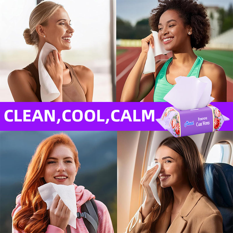 24 Packs Best Feminine Intimate Care Hygiene Wet Wipes for Odor Fragrance Free Butt & Armpit Cleaning Antibacterial Travel & on the Go Friendly Cleaning Incontinence Poop Extra Large Feminine Purifying & Deodorizing Sanitation Body Wipes