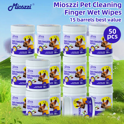 1. Infused with Aloe Vera and Vitamin E, effectively moisturizes the skin and coat while cleaning.

2. Pet-friendly wipes, no dyes, no bleach.

3. Safely removes sweat, body oils and dirt while deodorizing surfaces and fighting bacteria.

4. Super powerful, deep cleans, keeps it itch-free.

5. Powerfully cleans eye, ear, mouth, facial stains.